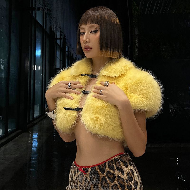 Street Fashion Men 2025 - 2025 abrigo corto de piel para